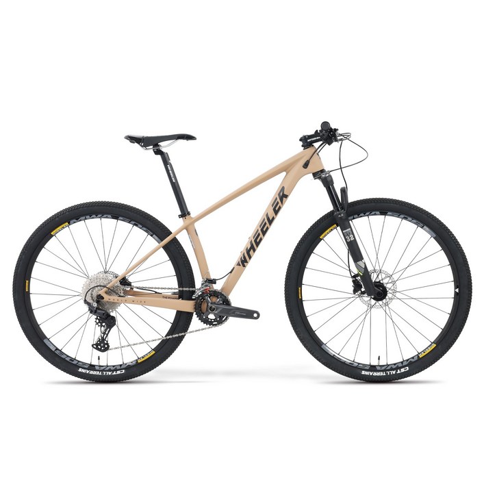 휠러 호크600se 카본프레임 시마노 데오레22단 29인치 MTB 산악 자전거, 17인치 샌드베이지