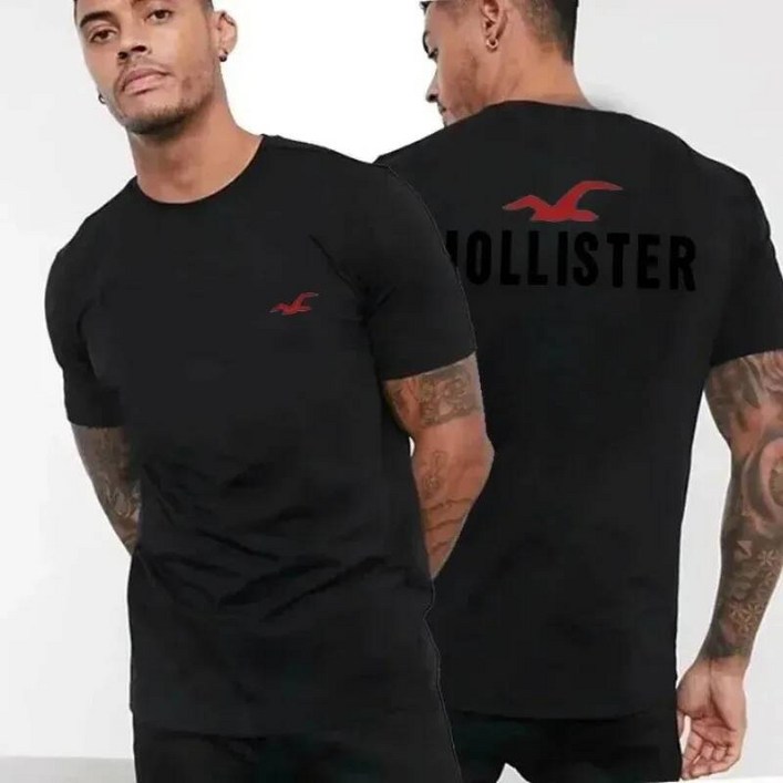 남자 반팔티 맨투맨 티셔츠 남성용 캐주얼 O넥 반팔 코튼 오버사이즈 티 트렌디 브랜드 프린트 홀리스터 럭셔리 스트리트웨어 여름