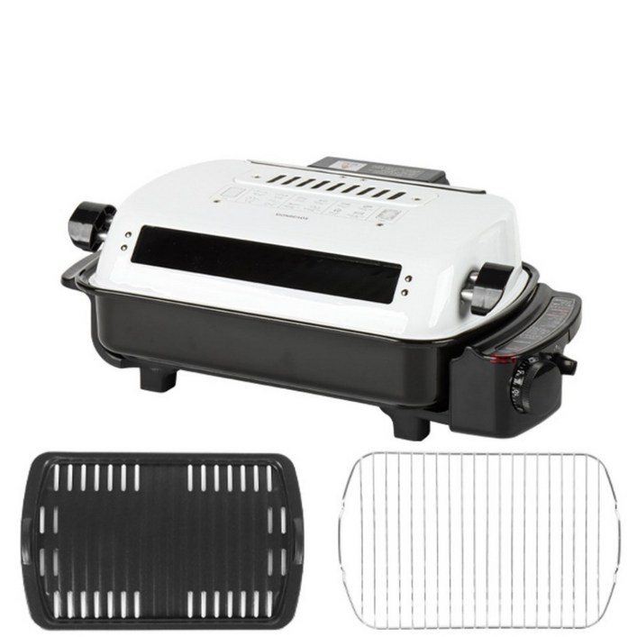 26년형 온도조절가능 몽비오스 국산 멀티 양면그릴 전기 직화 생선구이기, DWG1000MOS