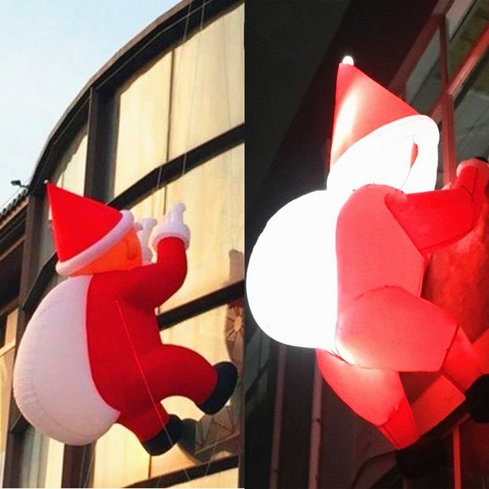 벽타는산타 대형 조형물 야외장식