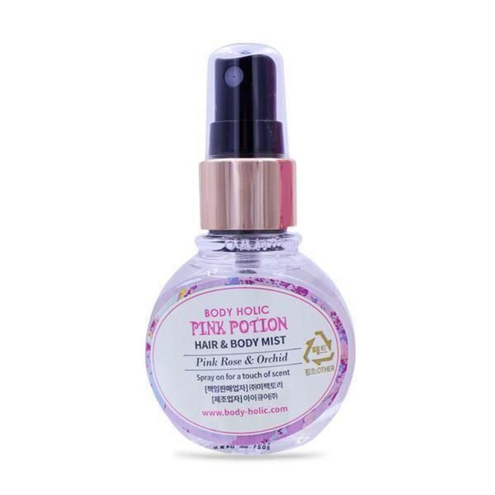 바디홀릭 핑크포션 헤어 바디미스트 향수 50ml