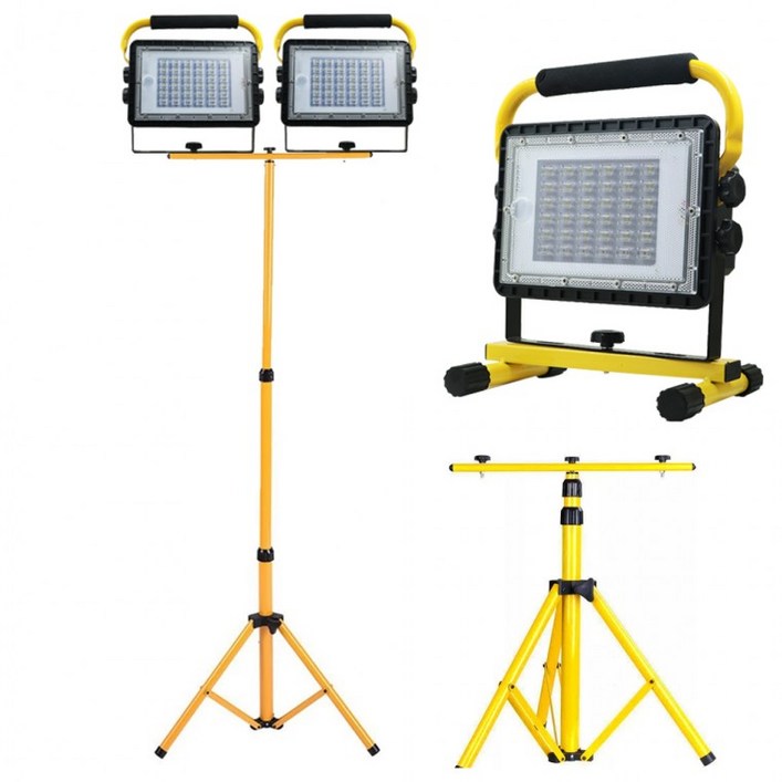 미크릭 150w LED 투광기 현장용 야외용 작업용 투광기스텐드 11 충전식 C타입, 1개, 단품