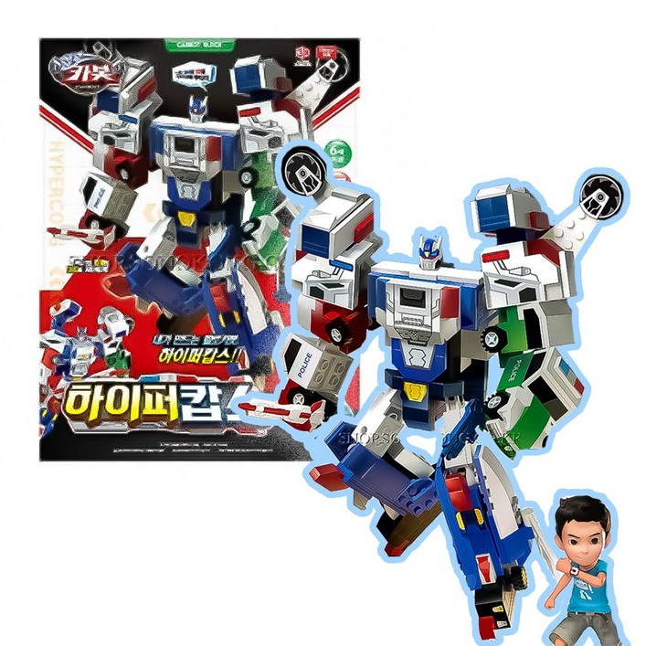 손오공헬로카봇 하이퍼캅스 블록 477PCS, 단일색상