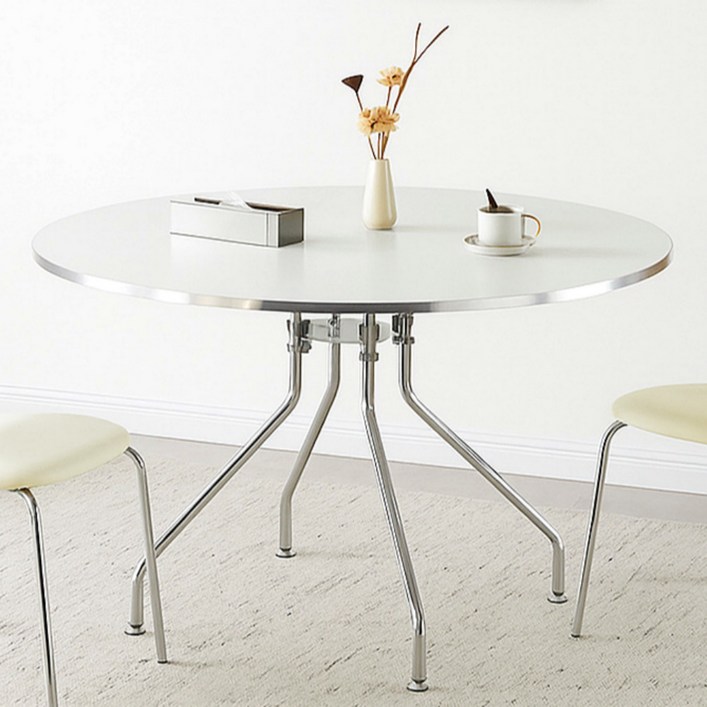 홈꾸오꾸 미드센추리 모던 쇠테리어 카페 원형 테이블 식탁