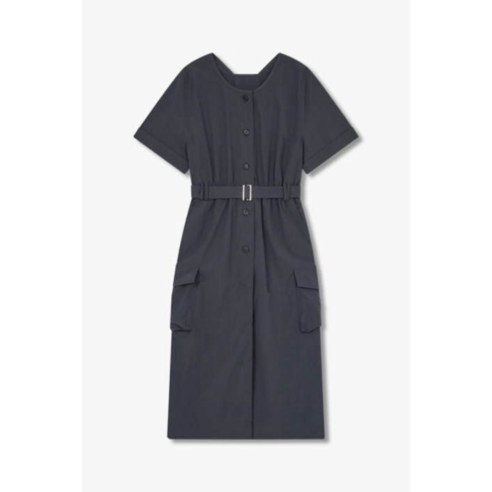 gcut 지컷 7255237105 프론트 버튼 벨티드 원피스