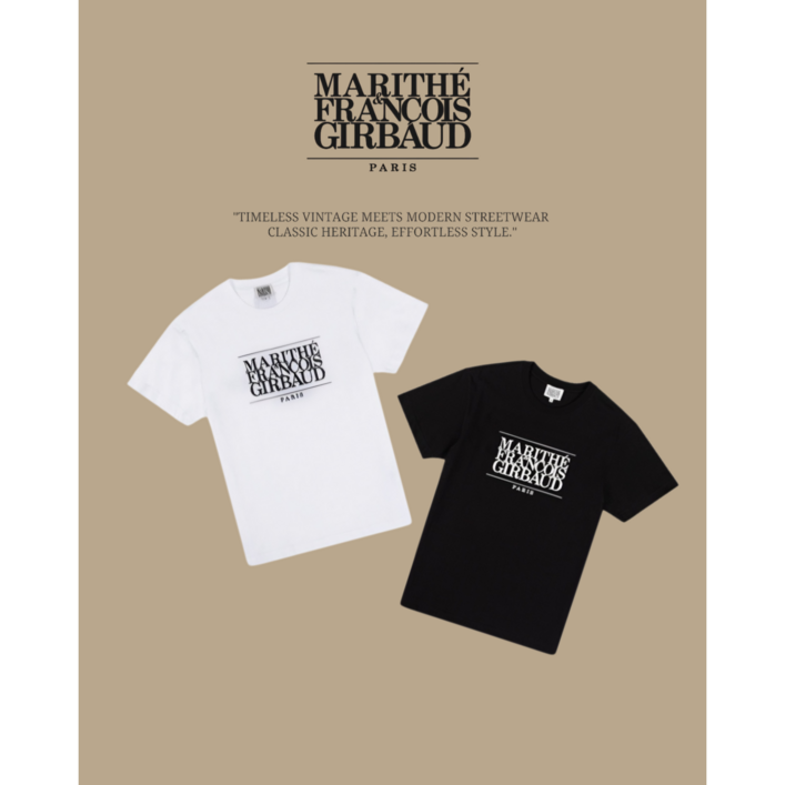 마리떼프랑소와저버 25년신상 남녀공용 클래식로고 반팔티