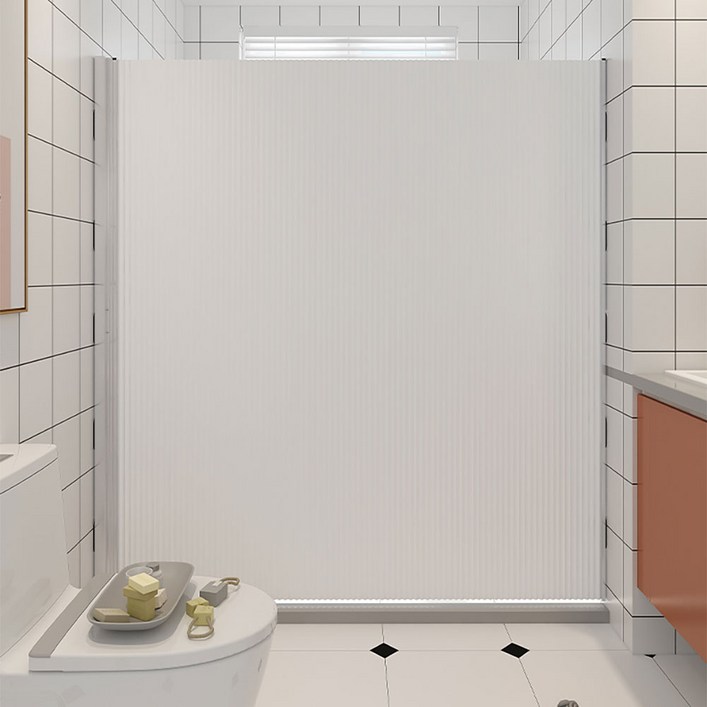 방수 샤워 커튼 무타공 접이식 샤워 파티션 부스 욕실 욕조 폴딩 슬라이딩 도어 - 쇼핑앤샵