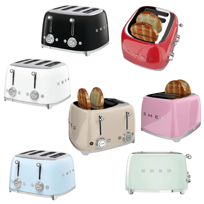 스메그 4구 토스터 빈티지 디자인 7컬러