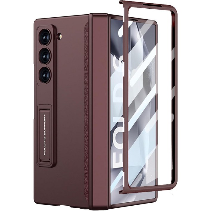 헤미션 갤럭시 Z폴드6Z폴드7 힌지보호 풀커버 케이스 마그네틱 강화유리보호필름 DC01