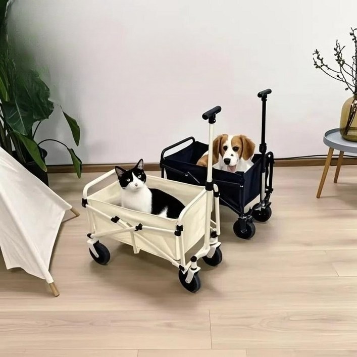 미니 5인치 접이식 야회 캠핑 카트 다용도 활용 가능 2종