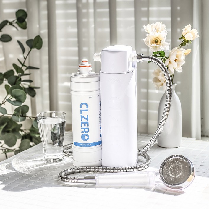 샤워필터 녹물필터 샤워기 세면대 주방 수전 대용량 필터 씨엘제로 CZ5, 샤워기용 CZ5 풀세트, 1세트