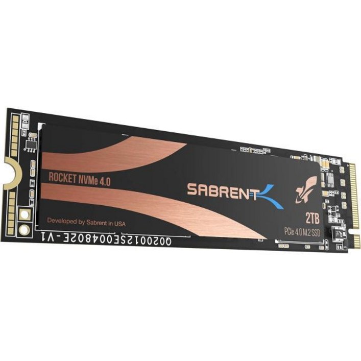 SABRENT 1TB Rocket Nvme PCIe 4.0 M.2280 내장 SSD 최대 성능 솔리드 스테이트 드라이브최신 버전SBROCKetNVMe41TB.