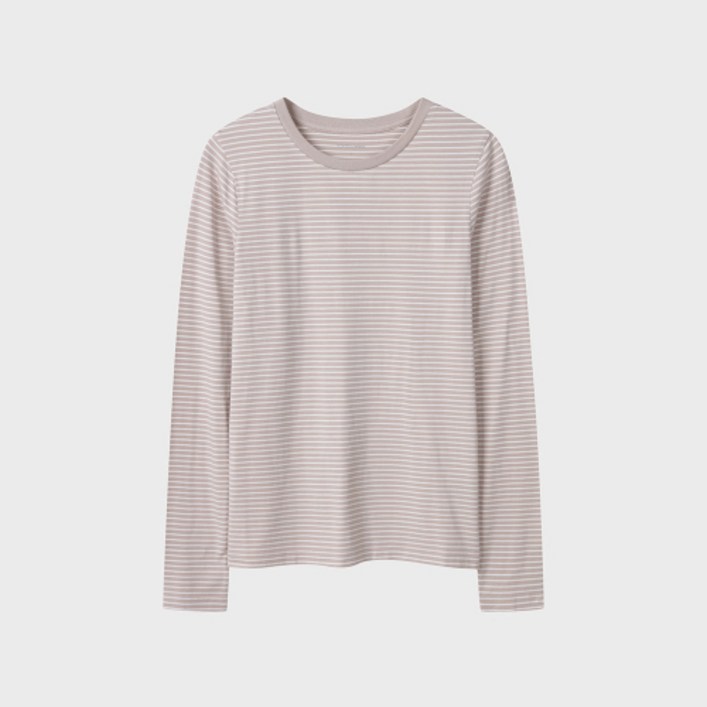 탑텐 TOPTEN 여성) 소프트 크루넥 긴팔티_MSF5TS2010 MSF5TS2010 147434