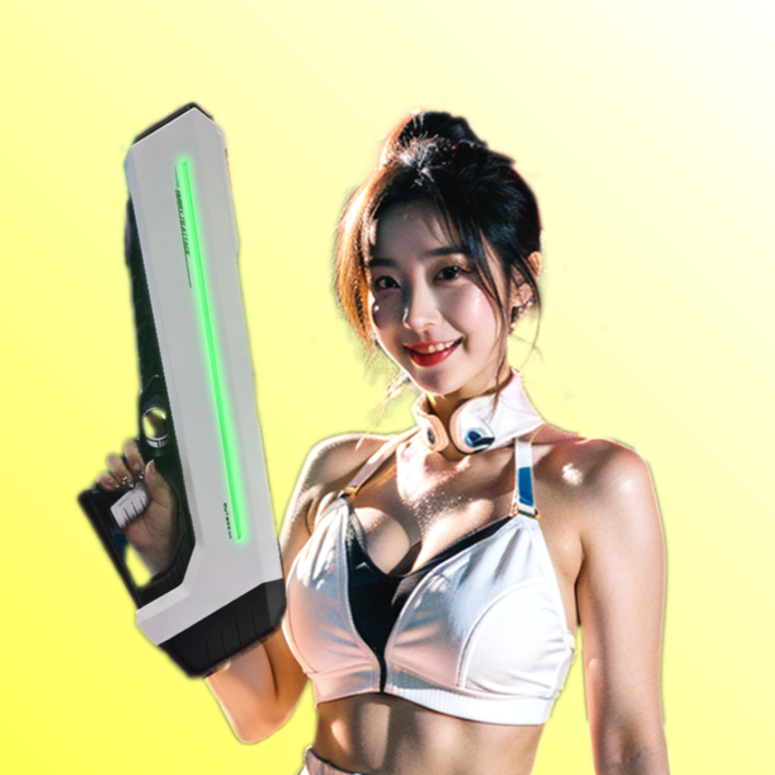 워터앤 워터밤 송크란 전동 자동 전자동 대용량 워터건 샤오미 스피라 대형 LED 물총, 화이트, 1개 워터앤 워터밤 송크란 전동 자동 전자동 대용량 워터건 샤오미 스피라 대형 LED 물총, 화이트, 1개