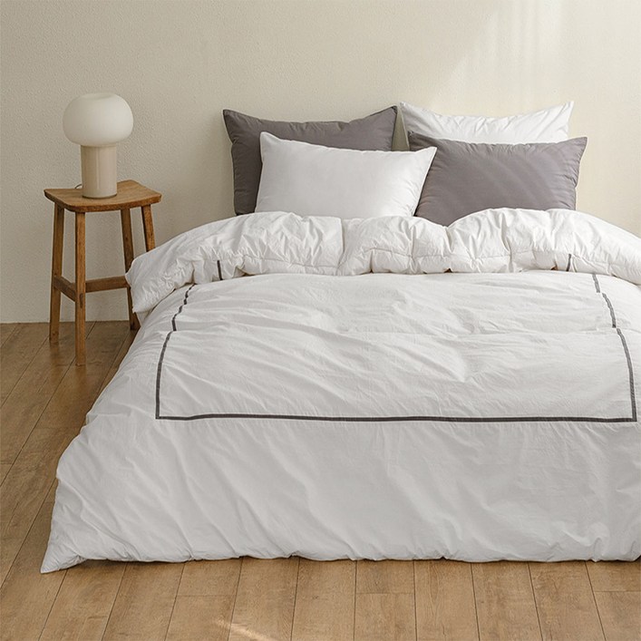 드리울 논퀼팅 고밀도 순면 무봉제 호텔이불 세트