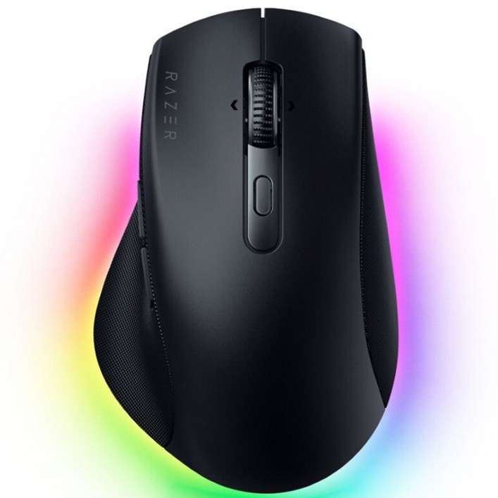 레이저 프로 클릭 V2 무선 마우스 인체공학 RGB USB 블루투스 AI 매크로, 유무선 마우스
