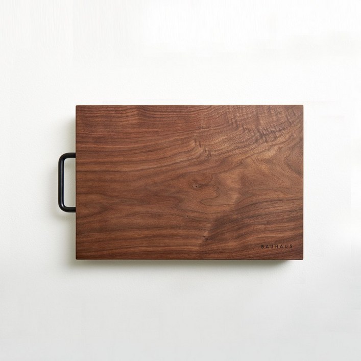 흑백요리사 바우하우스 북미산 호두나무 도마 모던핸들 4025 중 통원목 월넛도마 받침대증정