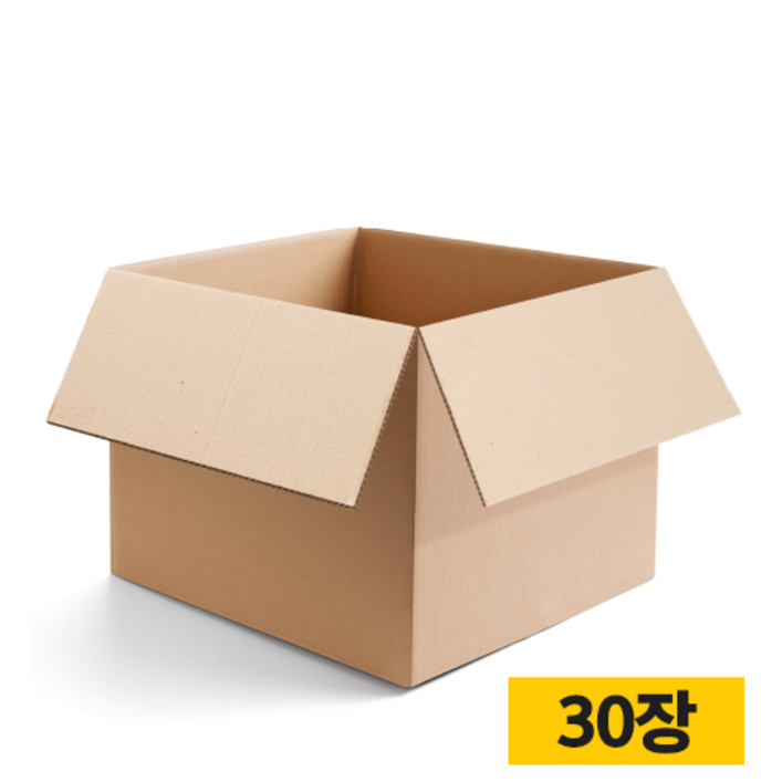 박스왕 종이 이사 박스, 단일 색상, 30개