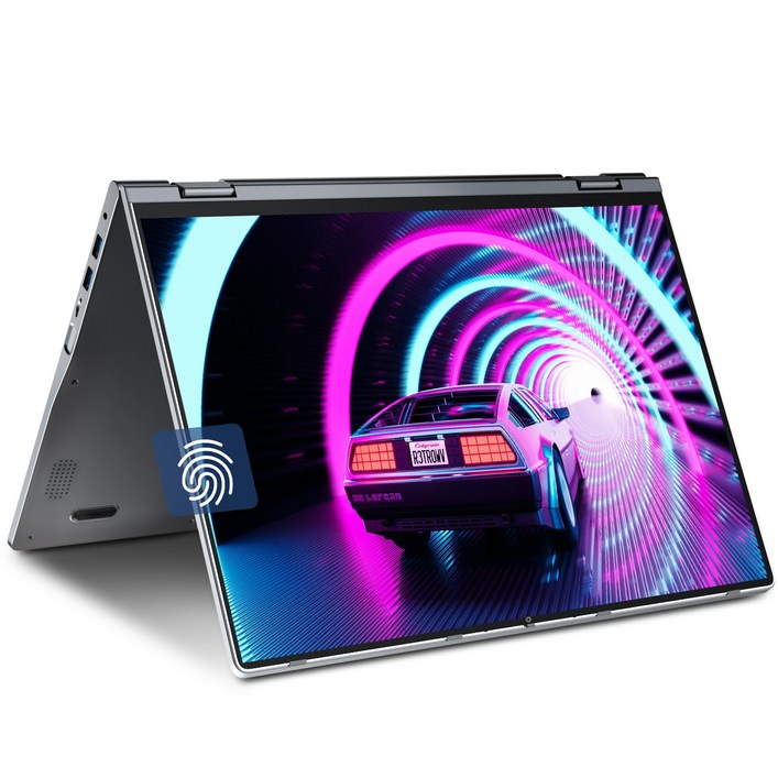 JUMPER 2in1 16인치 컨버터블 노트북 N5095 4GB RAM 128GB SSD 터치스크린 지문인식 WiFi6, JUMPER J1 SEUN186, WIN11 Home, 4GB, 128GB, 회색