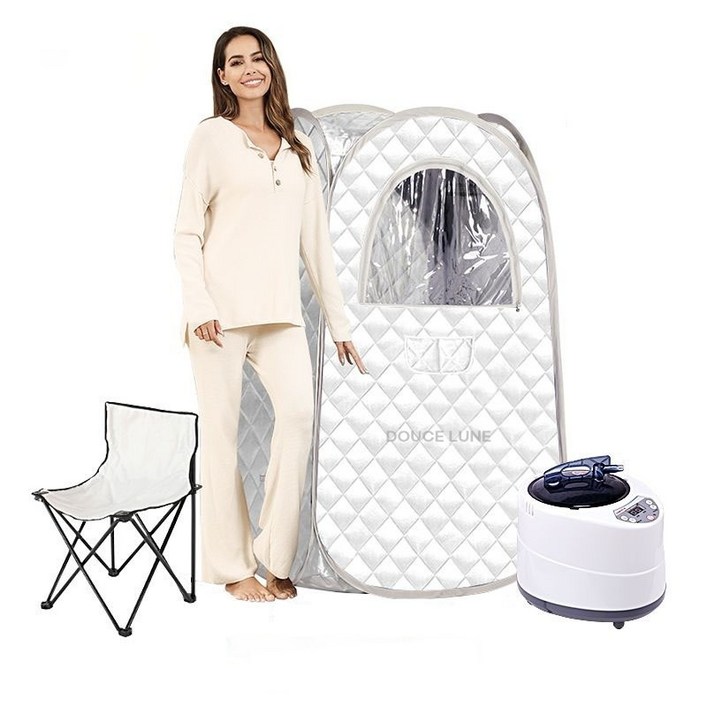 두스룬 가정용사우나 EP36 1인 습식 실내 가정용 찜질방 홈 찜질방 전신 접이식 한증막 DOUCE LUNE