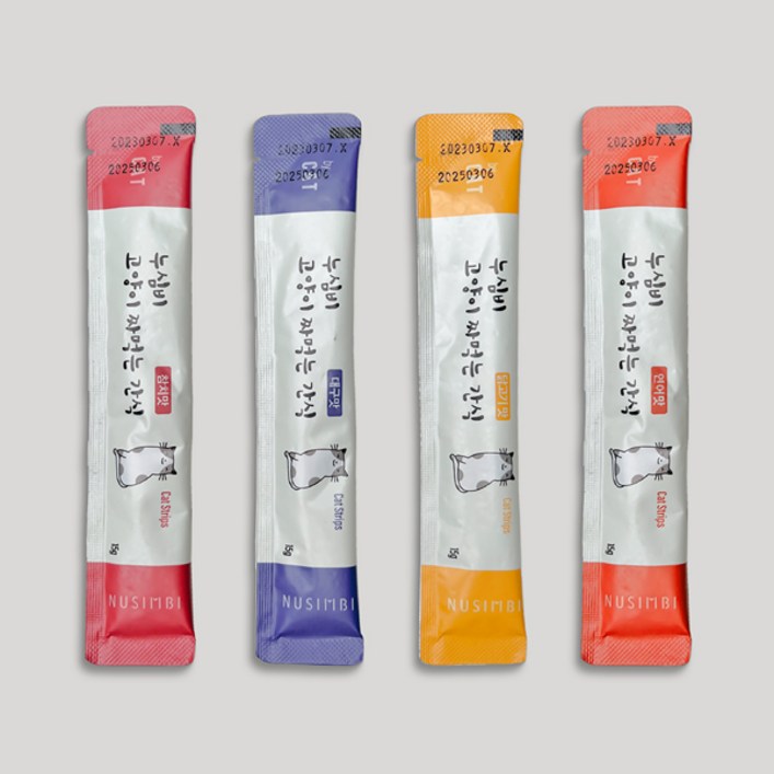누심비 고양이 짜먹는 간식 길고양이 대용량 15g 3가지맛 90개, 참치맛, 닭고기맛, 연어맛, 15g, 90개
