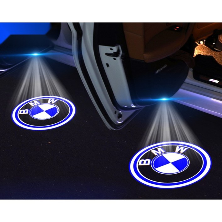 BMW 도어 램프 3 시리즈 320Li 새로운 5 시리즈 GT/1/7 시리즈 X1/X3/X5/X6 수정 자동차 도어 레이저 프로젝션 램프