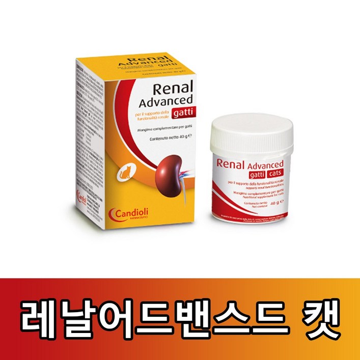 레날 어드밴스드캣 고양이 신장질환보조제 40g