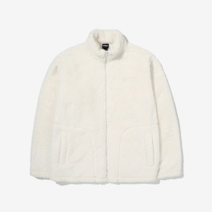 FILA 베이직 실키보아 플리스 자켓 FS2PLG4101XSWH