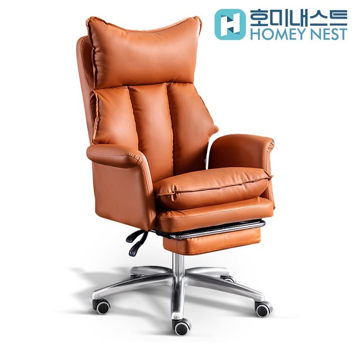 [평생 품질 책임 보증] Homey Nest 침대형 최신상 리클라이너 중역의자 컴퓨터 사무실 게이밍 높이조절 가죽의자 HN-OC815