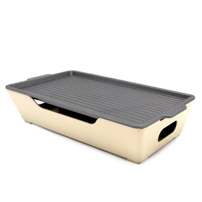 온키친 직사각 가정용 미니화로 고기불판, 1개, 31x17x0.8cm