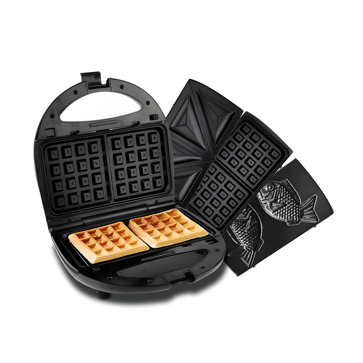 대우어플라이언스 와플메이커 3 in 1 와플 샌드위치 붕어빵틀 분리형, DEW-D220