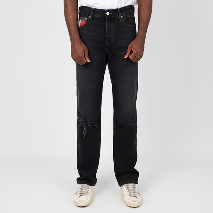 타미진스 남성 청바지 릴렉스 스트레이트 블랙 T32B1NEA80TMT1