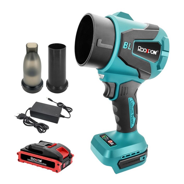 RDDSPON 무선 전기 에어 블로워 2 in 1 송풍 흡입 3200W 350000RPM 브러시리스 터보 제트 팬 3단계 조절 전