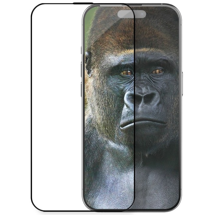 렉스아이폰 코닝 고릴라 글라스 고경도 강화유리 휴대폰 액정보호 필름, 2개