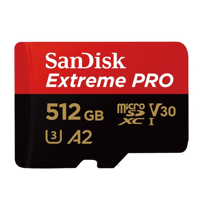 샌디스크 공식인증 정품 마이크로 SD 카드 익스트림 프로 SDSQXCD, 512GB, 1개