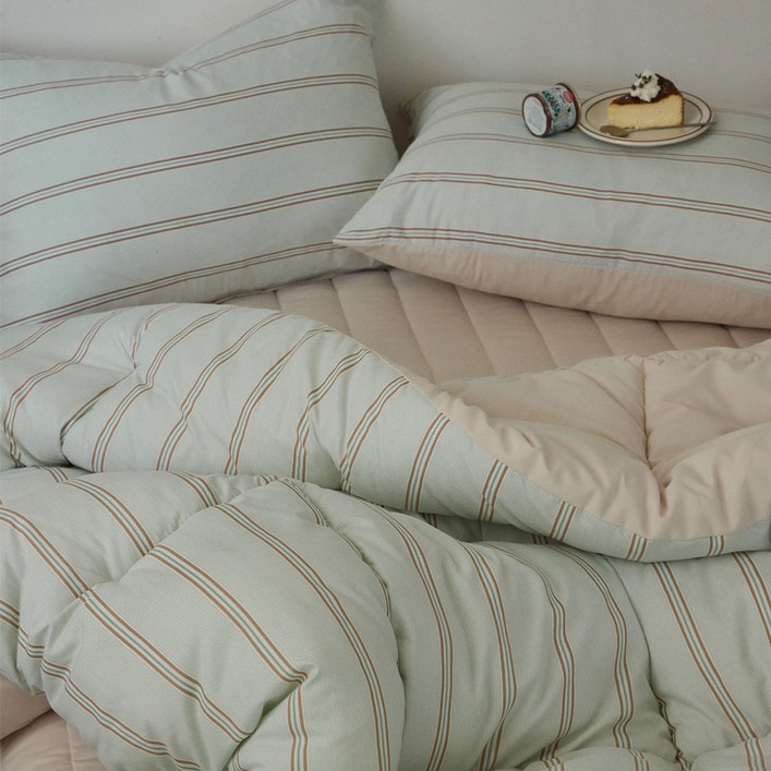 애프터홈 국내제조 먼지없는 알러지케어 부드러운 워싱 옥수수솜 사계절 차렵이불 세트