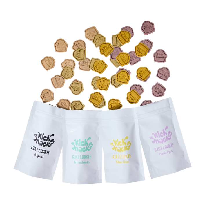 킥스낵스 키키쿠키 기능성 강아지 저알러지 수제 간식 미트프리 글루텐프리, 1개, 150g, 퍼플 아이즈