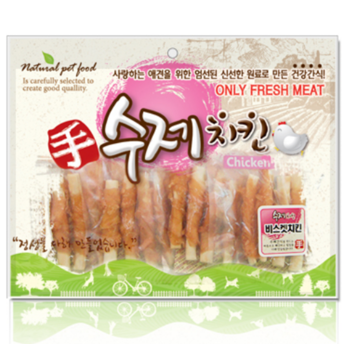 강아지 전용 수제치킨 (비스켓 치킨) 300g 강아지 육포 강아지 수제간식, 300g, 1개