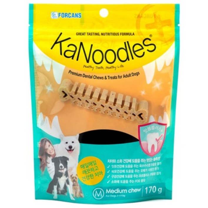 포켄스 카누들잇몸플러스M, 치킨, 170g, 1개