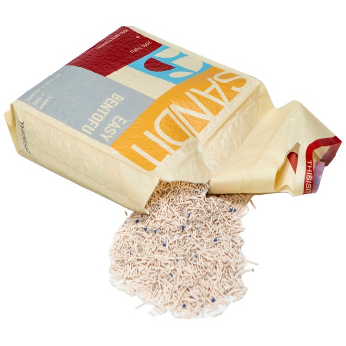 샌딧 이지 벤토푸 고양이 두부모래 벤토나이트 혼합 1.5mm 나노입자, 무향, 4개, 7L