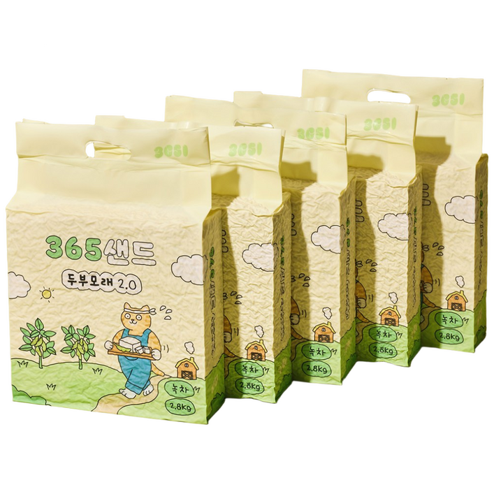 3651 365샌드 고양이 두부모래 2.0 가는입자