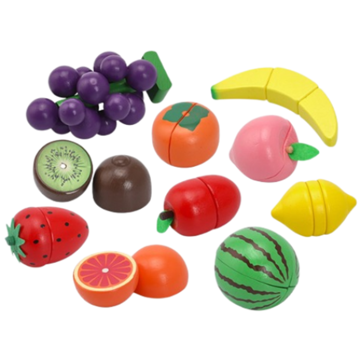 [캐스B] 플레이 빅토리아 과일파티(2249) 원목 자석자르기 야채과일가게 소꿉놀이