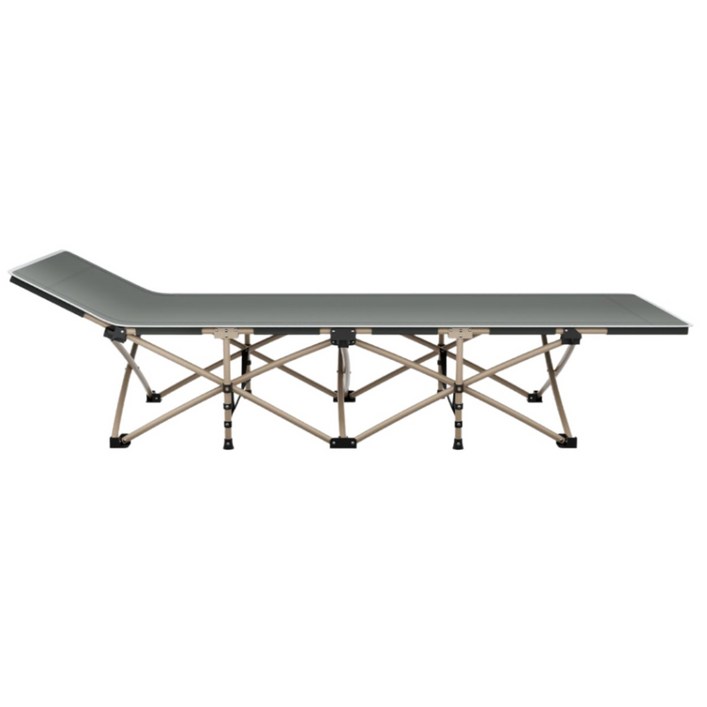 휴대용 접이식 침대 원터치로 간편하게 펼쳐 조립 불필요 넓고 튼튼하며 안정적 방수 최대 하중 150kg 가볍고 수납가방 포함 야외 캠핑 가정 휴식 정원 사무실 및 레, 그레이