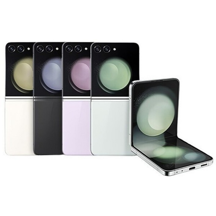 삼성 Ai 갤럭시Z 플립5 256GB 공기계 S급 (구성품: 단말기 + 유심핀 + 보호케이스 + 보호필름 / 12개월 무상보증) Re:think, 민트, 256GB