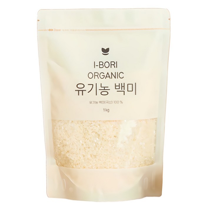 아이보리유기농백미, 1개, 1kg