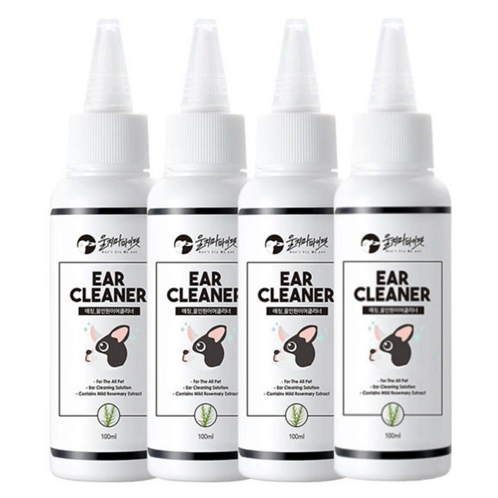 울지마마이펫 프리미엄 이어클리너 31, 100ml, 4개