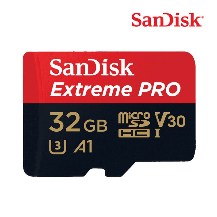 샌디스크 MicroSD 익스트림 프로 UHS-I 메모리카드 U3 4K - 투데이밈