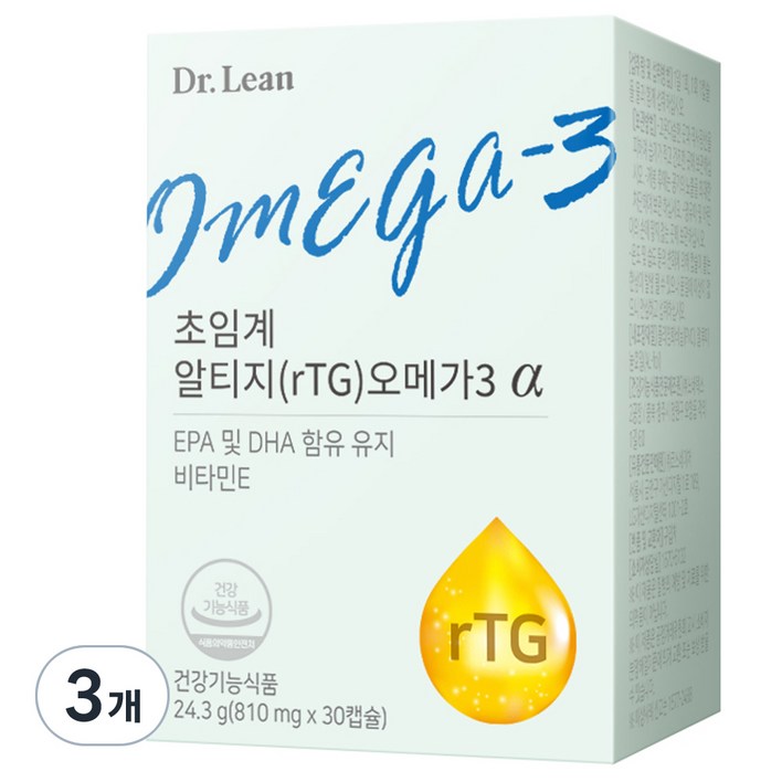 닥터린 초임계 알티지 rTG 오메가3 알파 24.3g