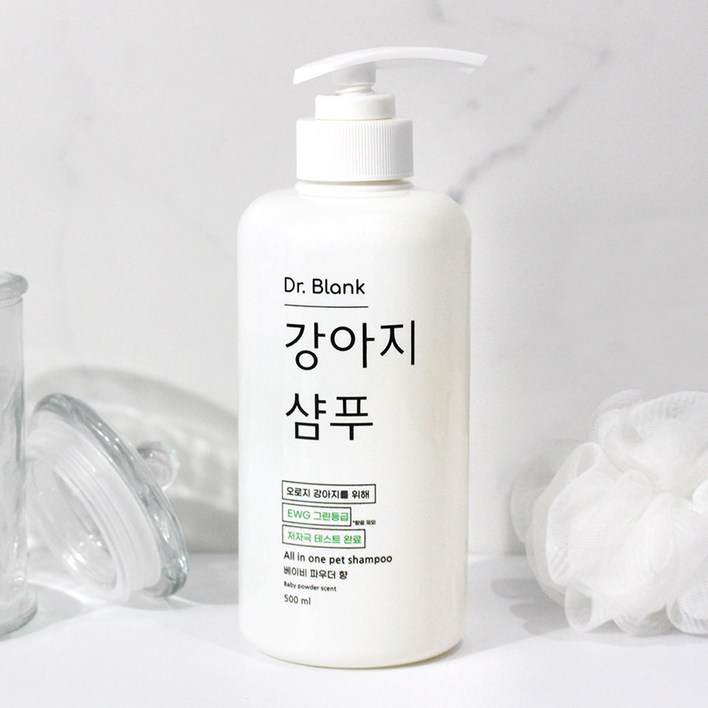 닥터블랭크 저자극 강아지 샴푸 베이비파우더향, 500ml, 1개 닥터블랭크 저자극 강아지 샴푸 베이비파우더향, 500ml, 1개