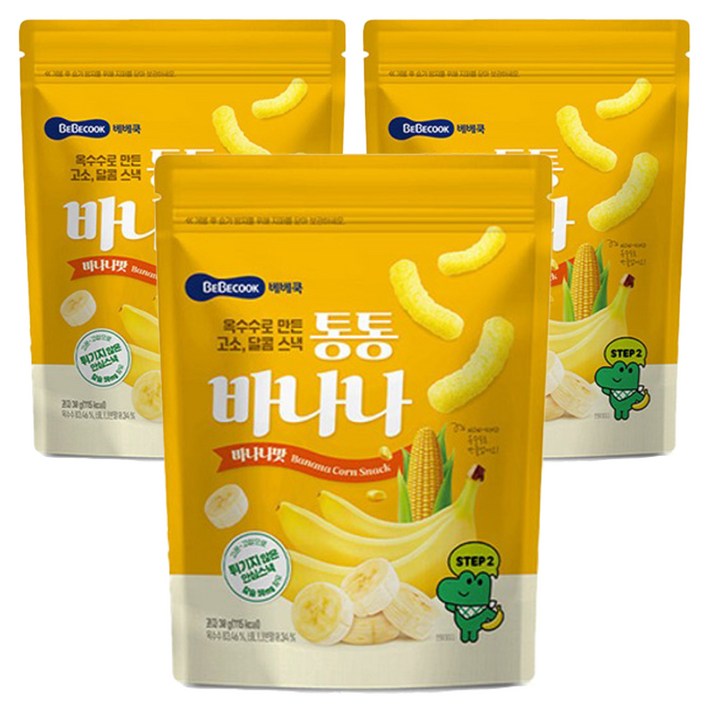 베베쿡 유아용 통통바나나 과자